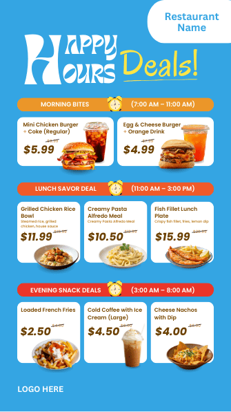 Happy Hour Deals  template
